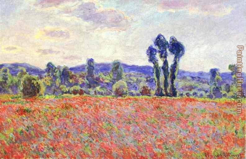 The Fields of Poppies painting - Claude Monet The Fields of Poppies art painting